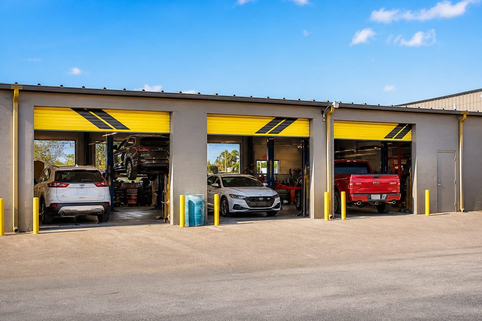 Speedeezz Auto Finish collision repair service bays in Fort Myers, FL