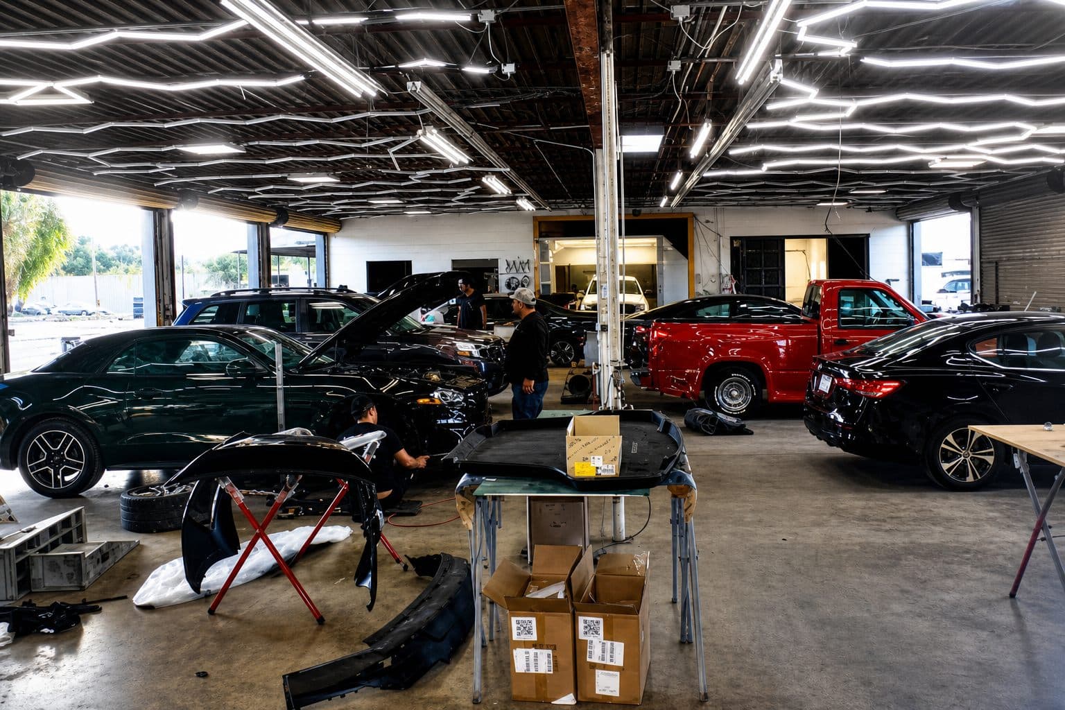 Speedeezz Auto Finish auto body shop floor in Fort Myers, FL